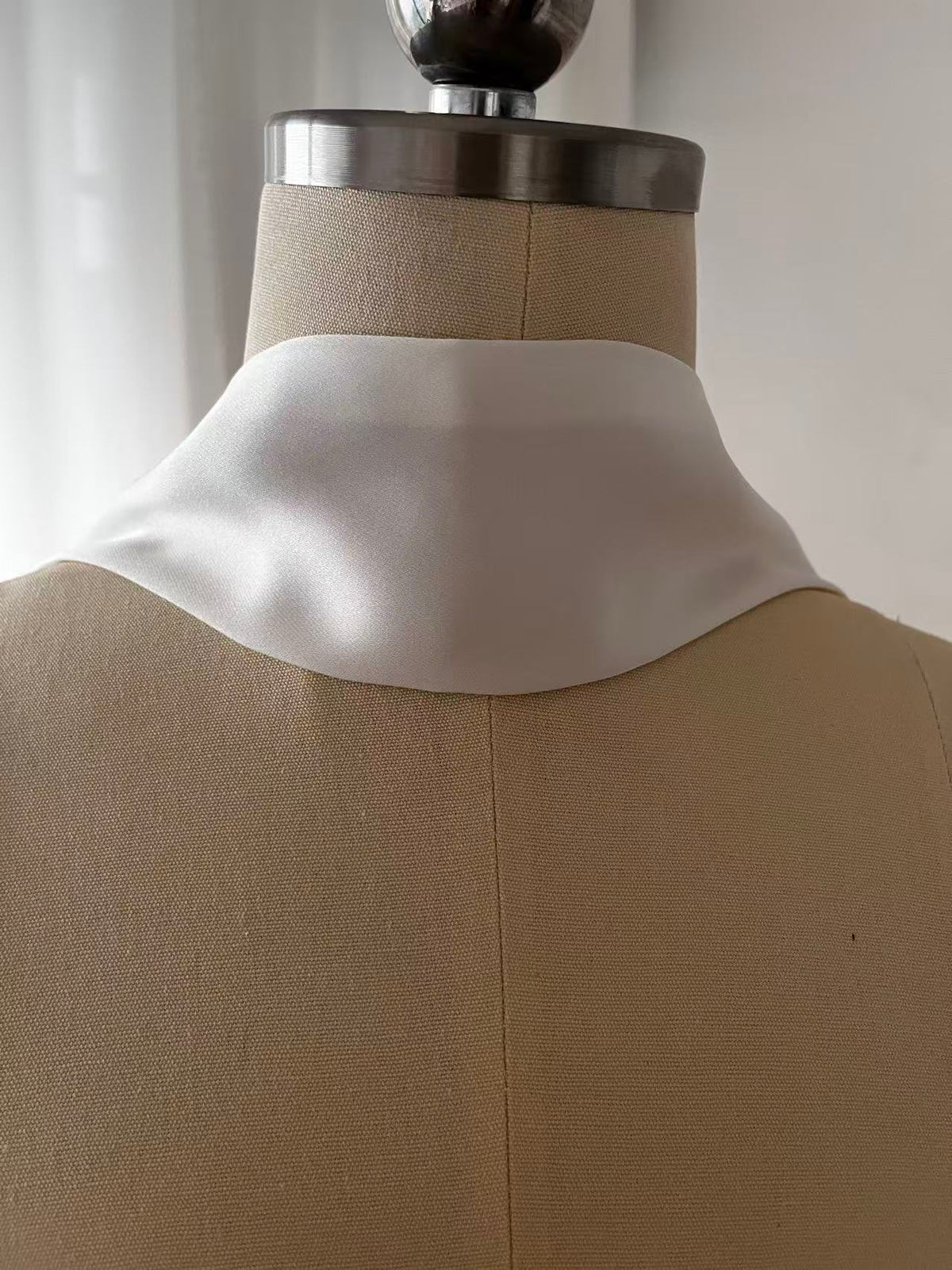 Minimalist Long Satin Skinny Scarf (6cm Width) | Elegant Draped Neck & Shoulder Ribbon | Bridal & Everyday Styling
