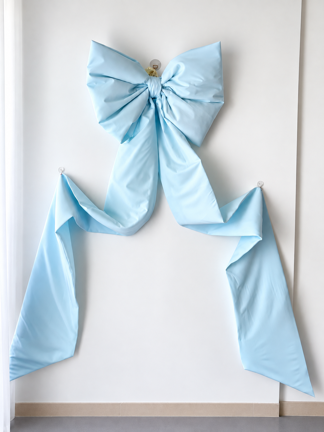 Light Blue Christmas Tree Bow | Giant Oversized Bow
