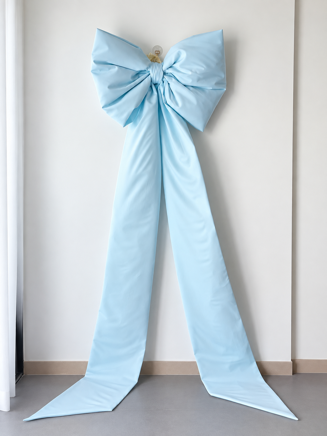 Light Blue Christmas Tree Bow | Giant Oversized Bow